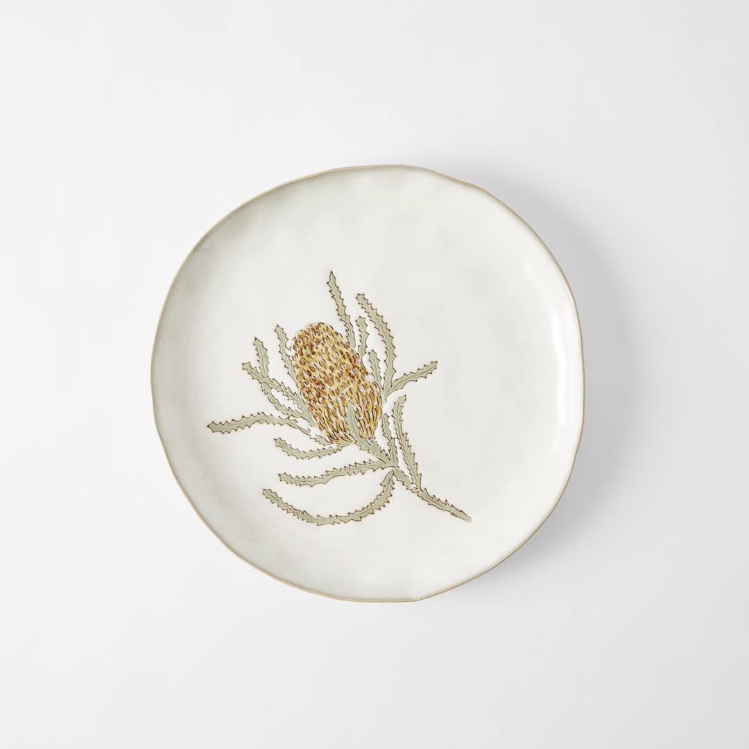 BANKSIA_Banksia Round Serving Plate / Linen