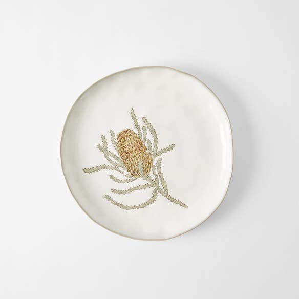 BANKSIA_Banksia Round Serving Plate / Linen