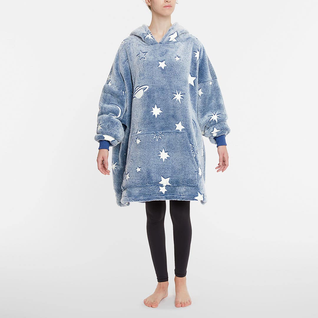 Buy Galaxy Glow Hooded Sherpa Blanket Online Bed Bath N Table