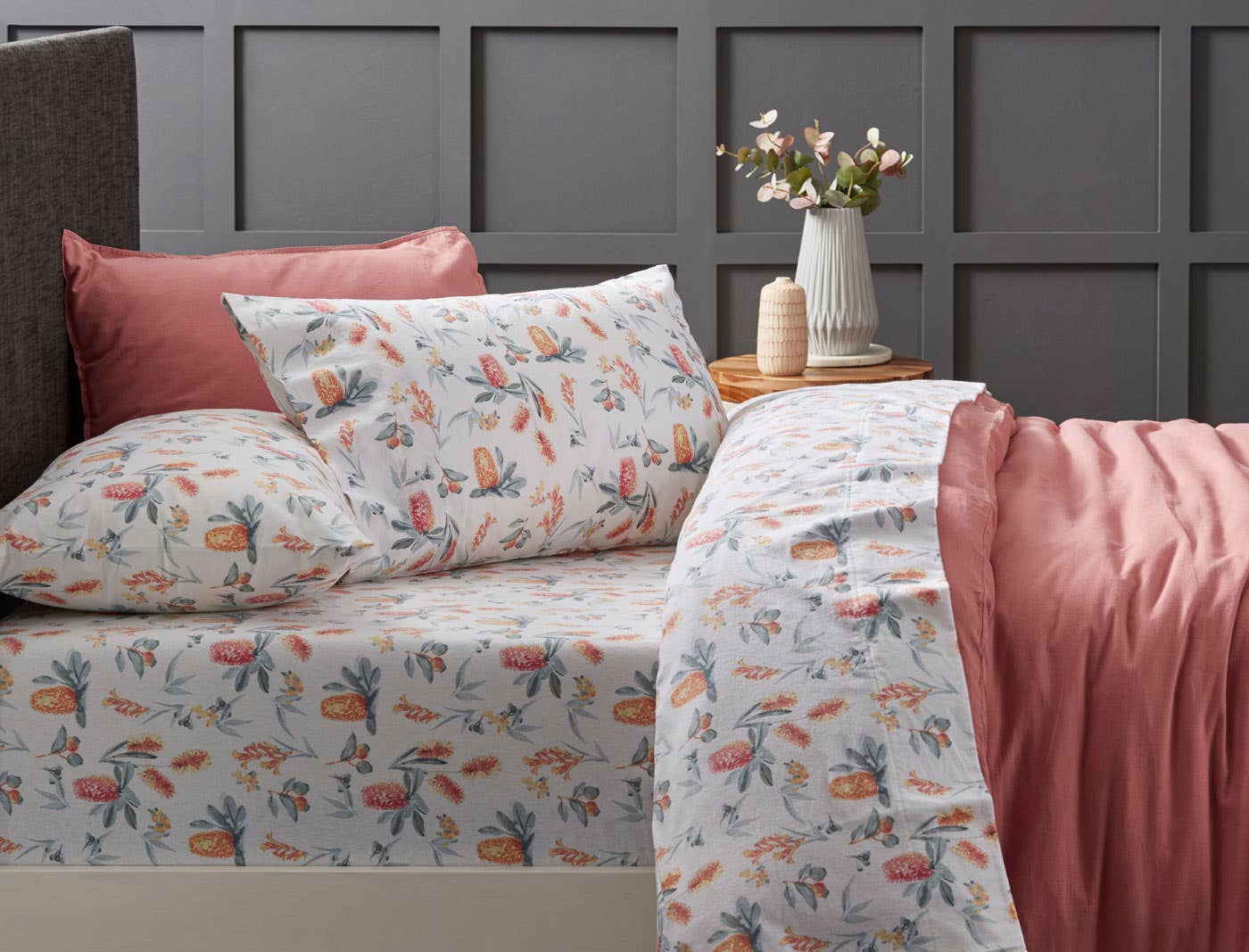 Banksia Flannelette Sheet Set | Bed 