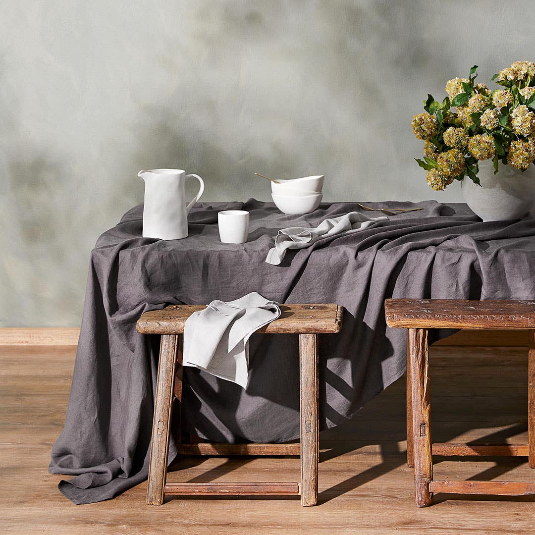 Grey tablecloths for sale deals