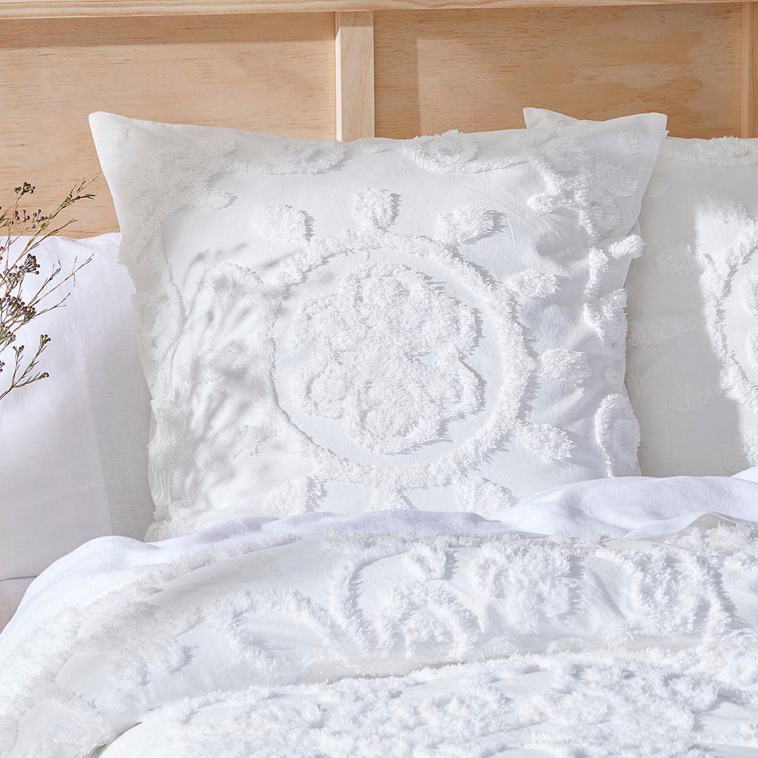 Textured european pillowcases sales