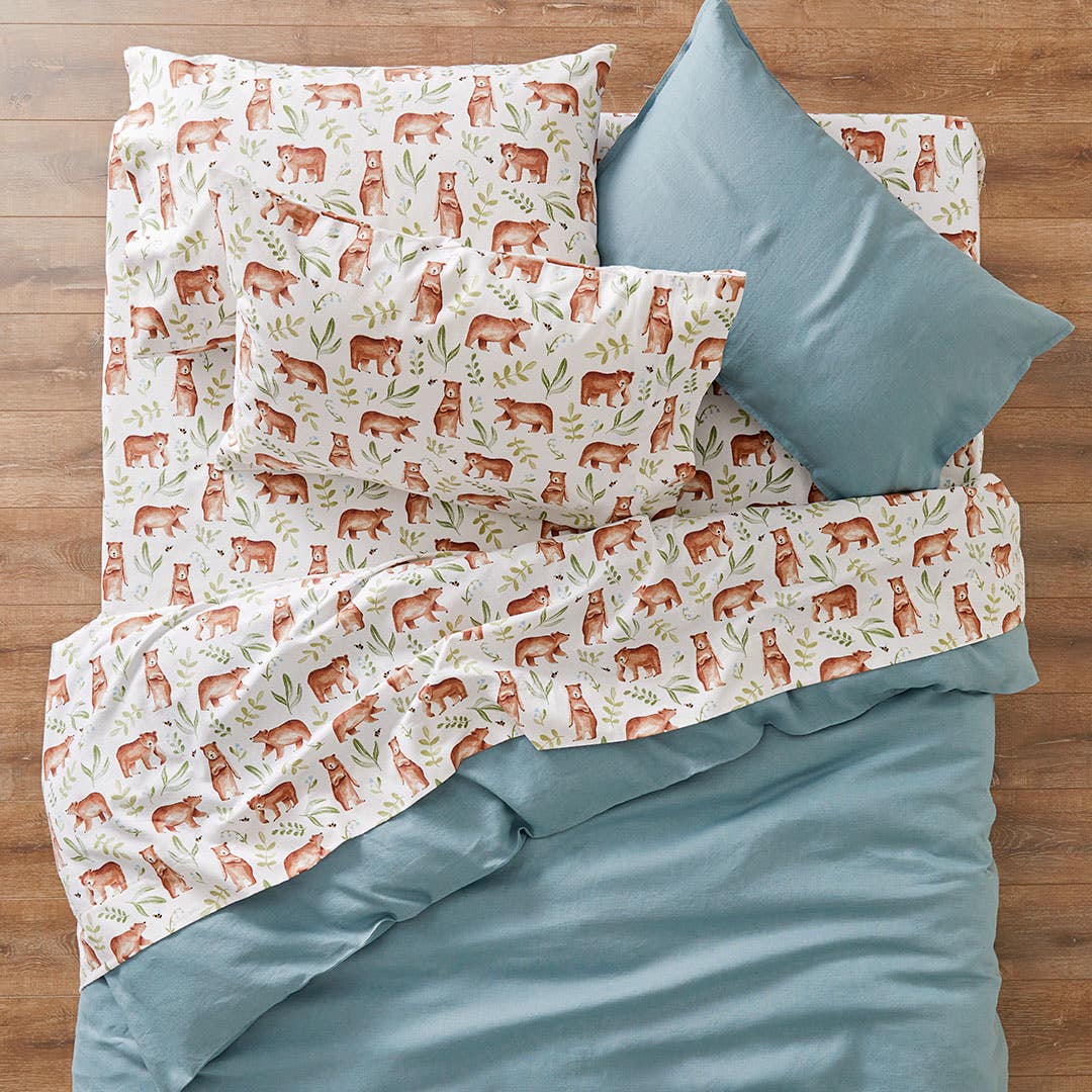 Dinosaur flannelette sheets top