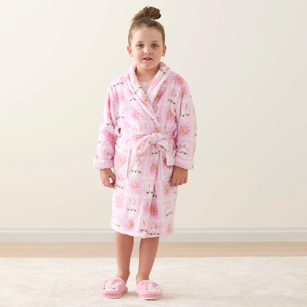 childrens cotton dressing gown Bathrobe with Recycled Cotton for Children, Little Unicorn