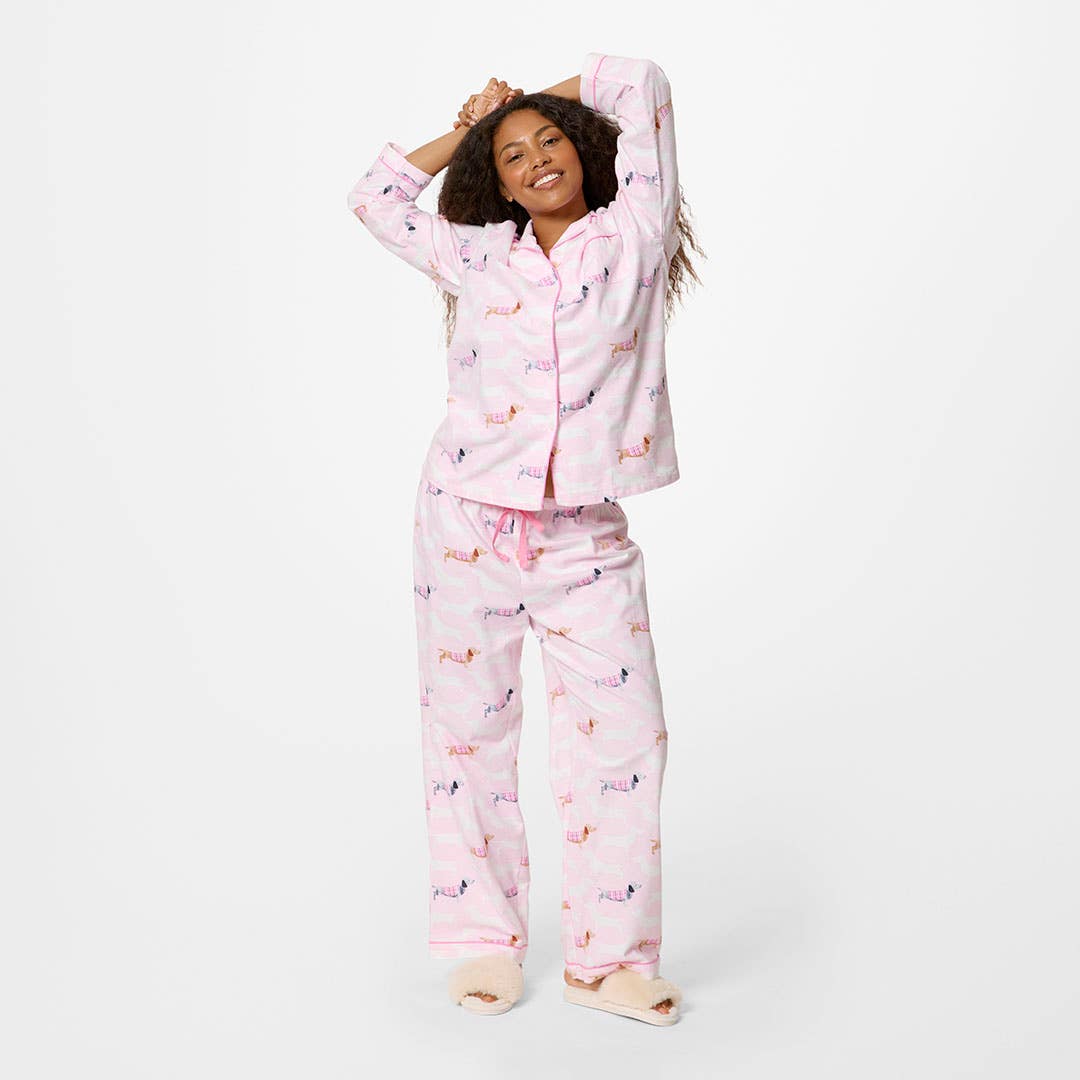 Shop Dachsie Dog Flannelette Pyjamas Online | Bed Bath N' Table