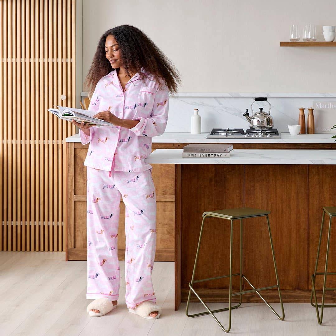 Shop Dachsie Dog Flannelette Pyjamas Online | Bed Bath N' Table