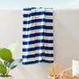 VELOUR24 CH_CH Santa Monica Beach Towel / Navy/Orange