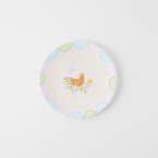 E DINNING_T1 Melamine Plate Scallop Bunnies · Multi