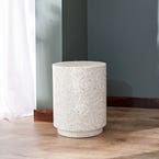 STOOL_Alice Inlay Stool / Ivory