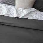 Peyton Quilt Cover Set - Charcoal