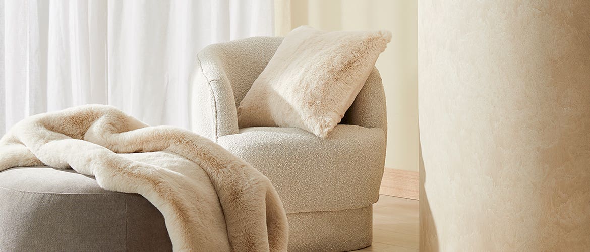 Fur Cushions and Throws