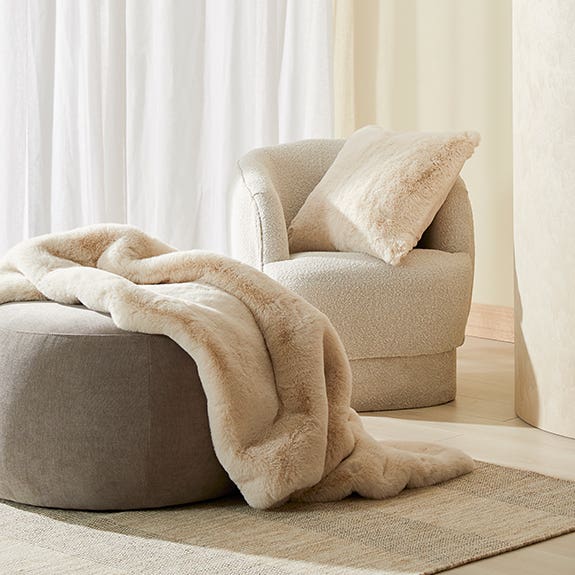 Fur Cushions and Throws